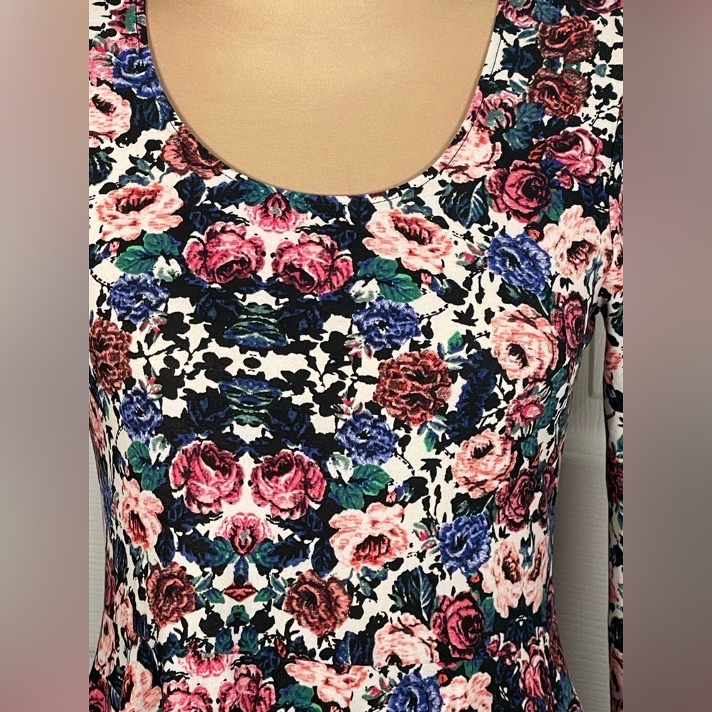 Show Me Your MuMu Stevie Babydoll Dress Long Sleeve Floral Size Small NWT - Picture 6 of 10